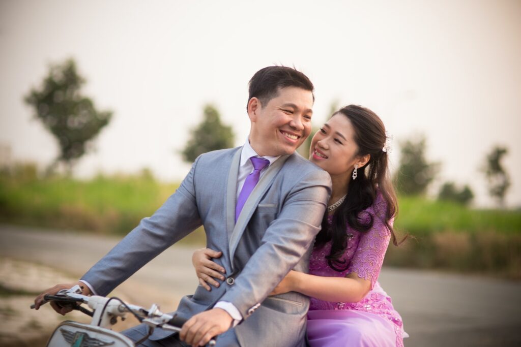 Photo Shoot Of A Wedding Couple Riding A Motorcycle Bike-Benefits of Bonding Through Shared Experiences