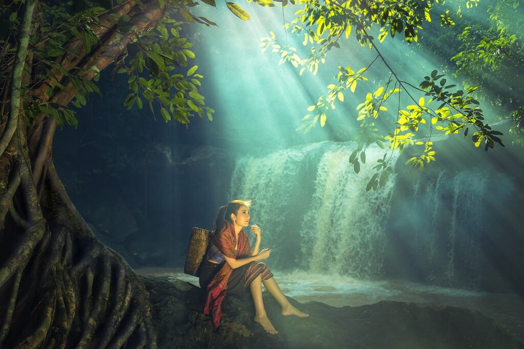 woman, waterfall, forest-Lessons I Learned From My Failed Relationship