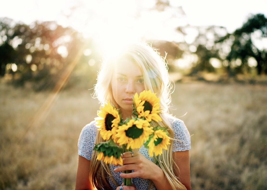 woman, sunflowers, blonde-All-or-Nothing Marriage