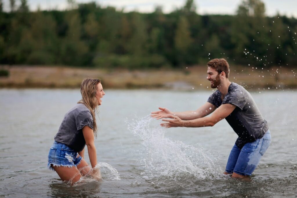 Man and Woman Playing on Body of Water-Your Relationship