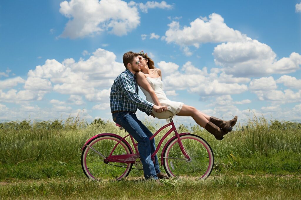 couple, romance, bike-Date Ideas to Spice Up Your Relationship