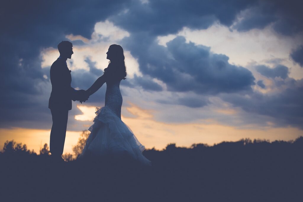 couple, wedding, dawn-Compatibility in a Romantic Relationship