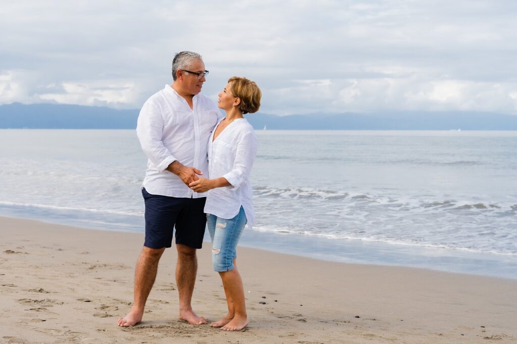 beach, couple, leisure-Partnership-Based