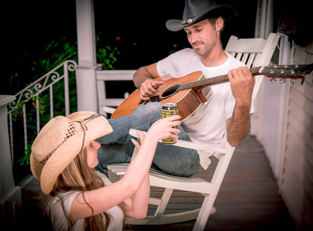 beer, guitar, porch-Your Date